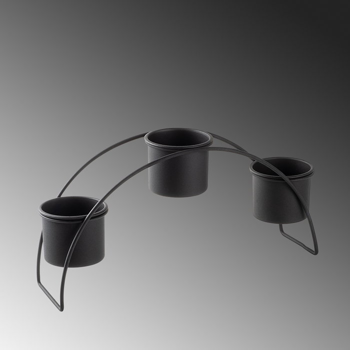 Aberto Design GED-012-A Accesorio Decorativo de Metal Negro